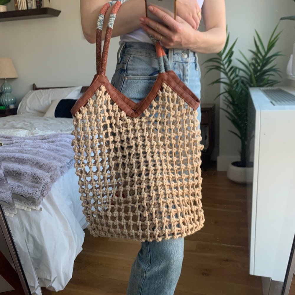 Free People Woven Beach Bag